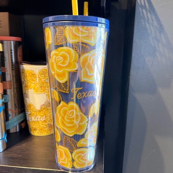 NWT Starbucks Yellow Rose of TEXAS Tumbler Mug Venti size 24oz Local series 2019 - Picture 2 of 5